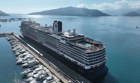 MS Nieuw Statendam Kruvaziyeri Marmaris'e 2.594 Turist Getirdi