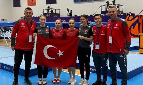 Trampolin Cimnastik Kadın Milli Takımı Bronz Madalyayı Kucakladı