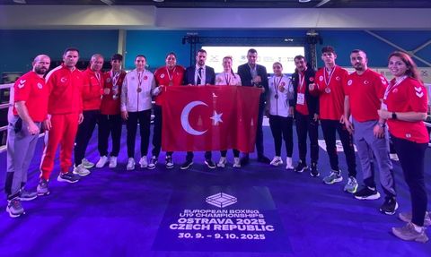 Türkiye, Çekya'da 19 Yaş Altı Avrupa Boks Şampiyonası'nda 6 Madalya Kazandı
