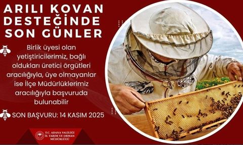 Arılı Kovan Desteği İçin Son Gün 14 Kasım 2025