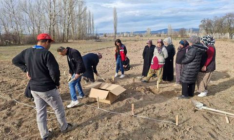 Aslanapa'da Kadın Çiftçilere Ahududu Fidanı Desteği