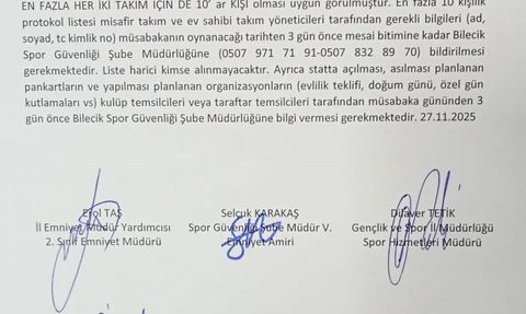 Bilecik'te Seyirci Yasağına Tepkiler Büyüyor