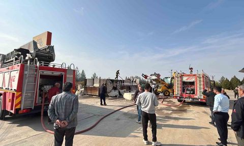 Diyarbakır'da Akaryakıt İstasyonunda Yangın Alarmı
