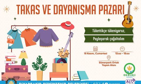 Diyarbakır’da Takas Pazarı Etkinliği