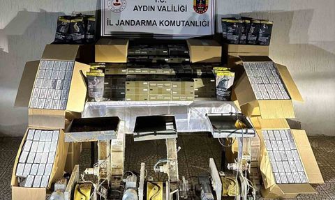 Efeler'de Kaçak Sigara İmalatı Baskını
