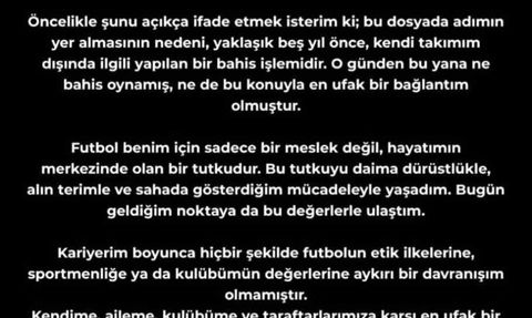 Eren Elmalı'dan Bahis Soruşturması Açıklaması