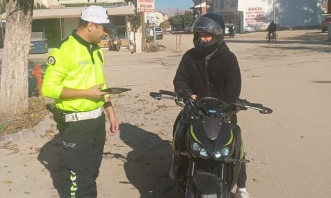 Gölbaşı'nda Motosiklet Denetimleri Sürüyor
