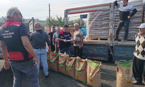 İmamoğlu'nda Yangın Mağdurlarına Buğday Tohumu Desteği