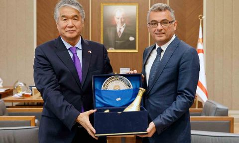 KKTC Cumhurbaşkanı Tufan Erhürman, TÜRKSOY Genel Sekreteri Sultan Raev’i Ağırladı