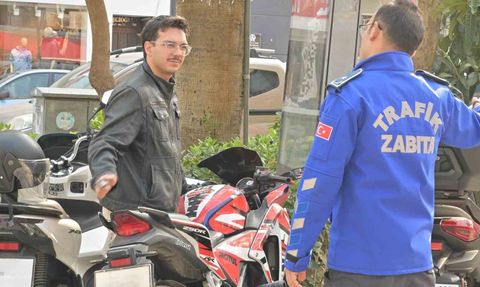 Manisa'da Yaya Yollarında Motosiklet Denetimi