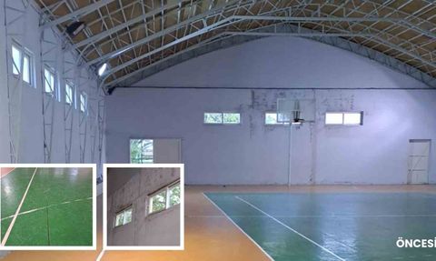 Marmaris Ortaokulu'nun Spor Salonu Yenilendi