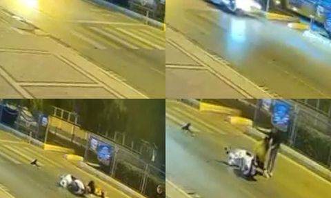 Mersin'de Motosiklet Kazasında Sadık Köpek Duygulandırdı