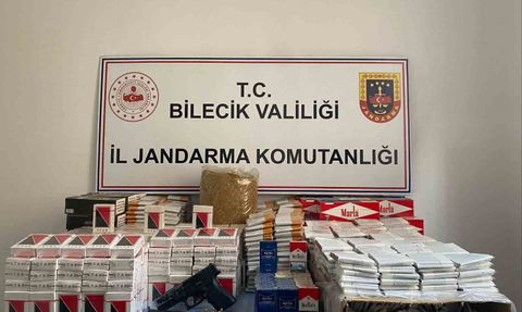 Osmaneli'nde Jandarma Baskını: Kaçak Tütün ve Silah Ele Geçirildi