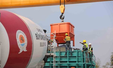 Samsun'da Prefabrik Su Deposu Üretimi Başladı