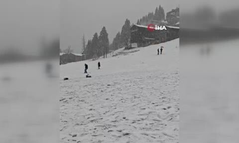 Ayder Yaylası Kış Manzarasıyla Büyülüyor