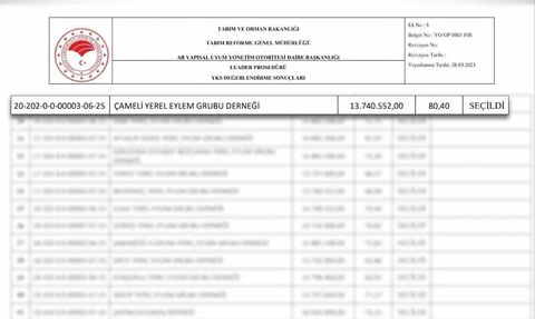 Çameli Belediyesi'nden Büyük Başarı: Hibe Desteği