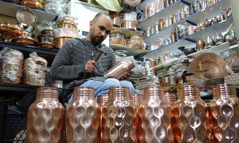 Gaziantep'te Bakır Su Mataralarına Yoğun İlgi