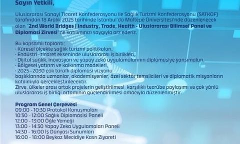 İstanbul'da 2nd World Bridges Zirvesi Gerçekleşecek