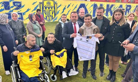 MKE Ankaragücü Engelli Çocuklarla Antrenman Gerçekleştirdi
