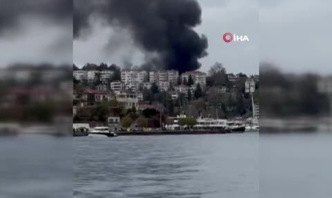 Sarıyer'de Metruk Bir Binada Yangın Çıktı