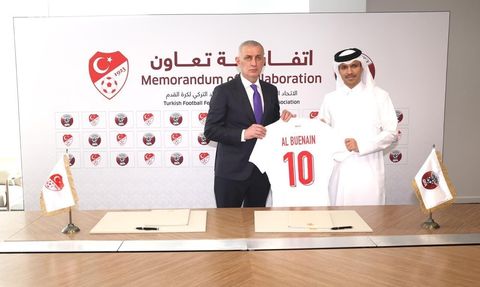 TFF ve Katar Futbol Federasyonu Arasında İş Birliği Anlaşması İmzalandı