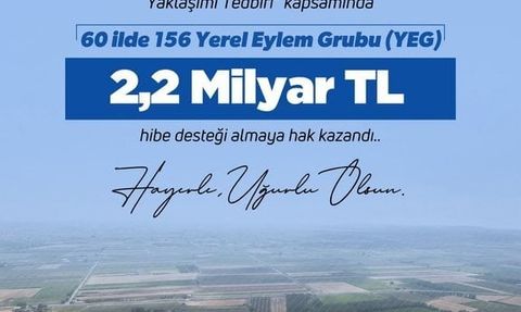 Yerel Kalkınma İçin Destek Müjdesi
