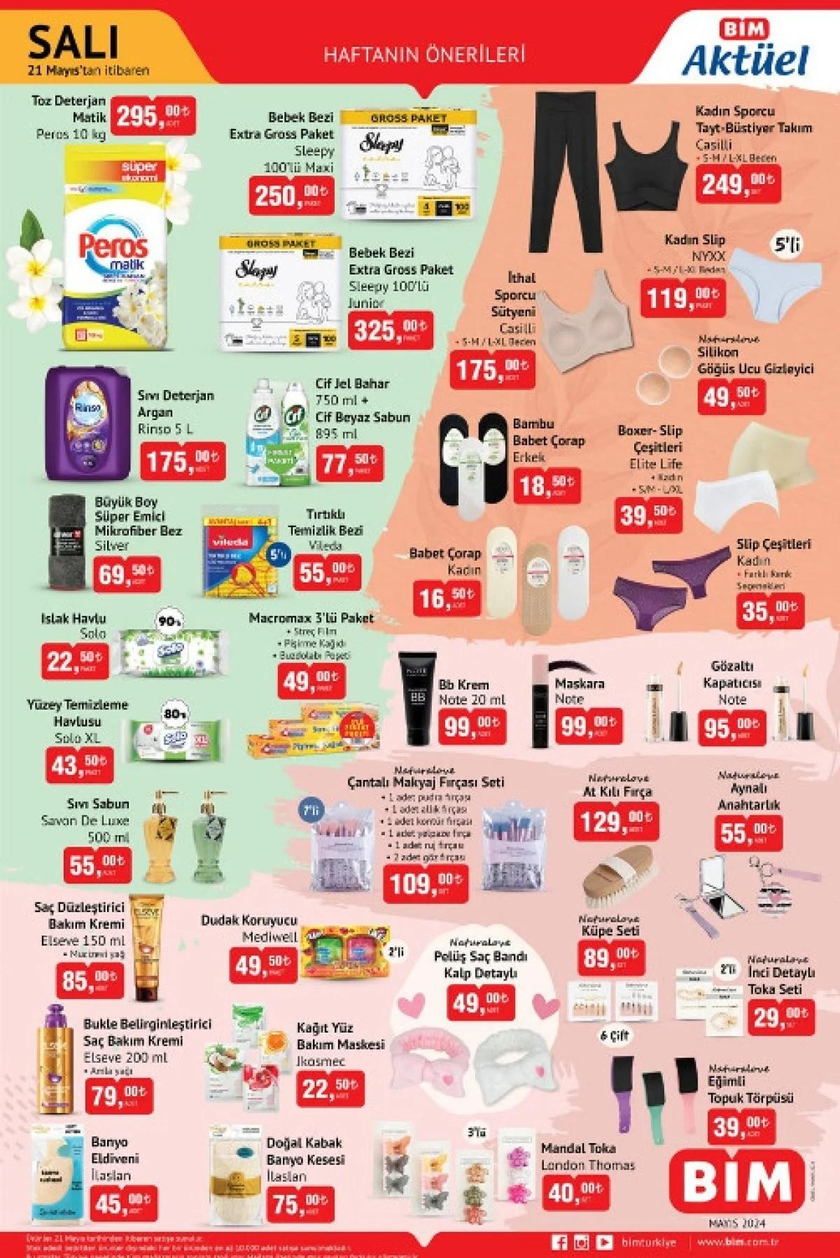 21 Mayıs tarihli BİM indirim kataloğu