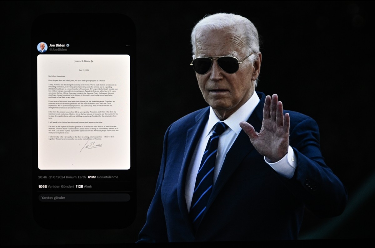 ABD Başkanı Joe Biden, 5 Kasım'da düzenlenecek seçimler için adaylıktan çekildiğini duyurdu....