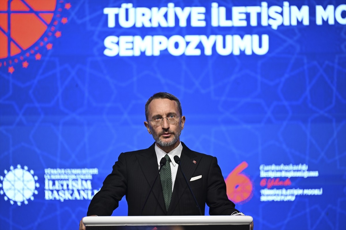 Cumhurbaşkanlığı İletişim Başkanı Fahrettin Altun, Ankara'da düzenlenen "Cumhurbaşkanlığı İletişim...