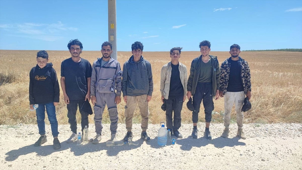 Edirne'de yasa dışı yollarla yurda girdiği belirlenen 7 yabancı uyruklu yakalandı.