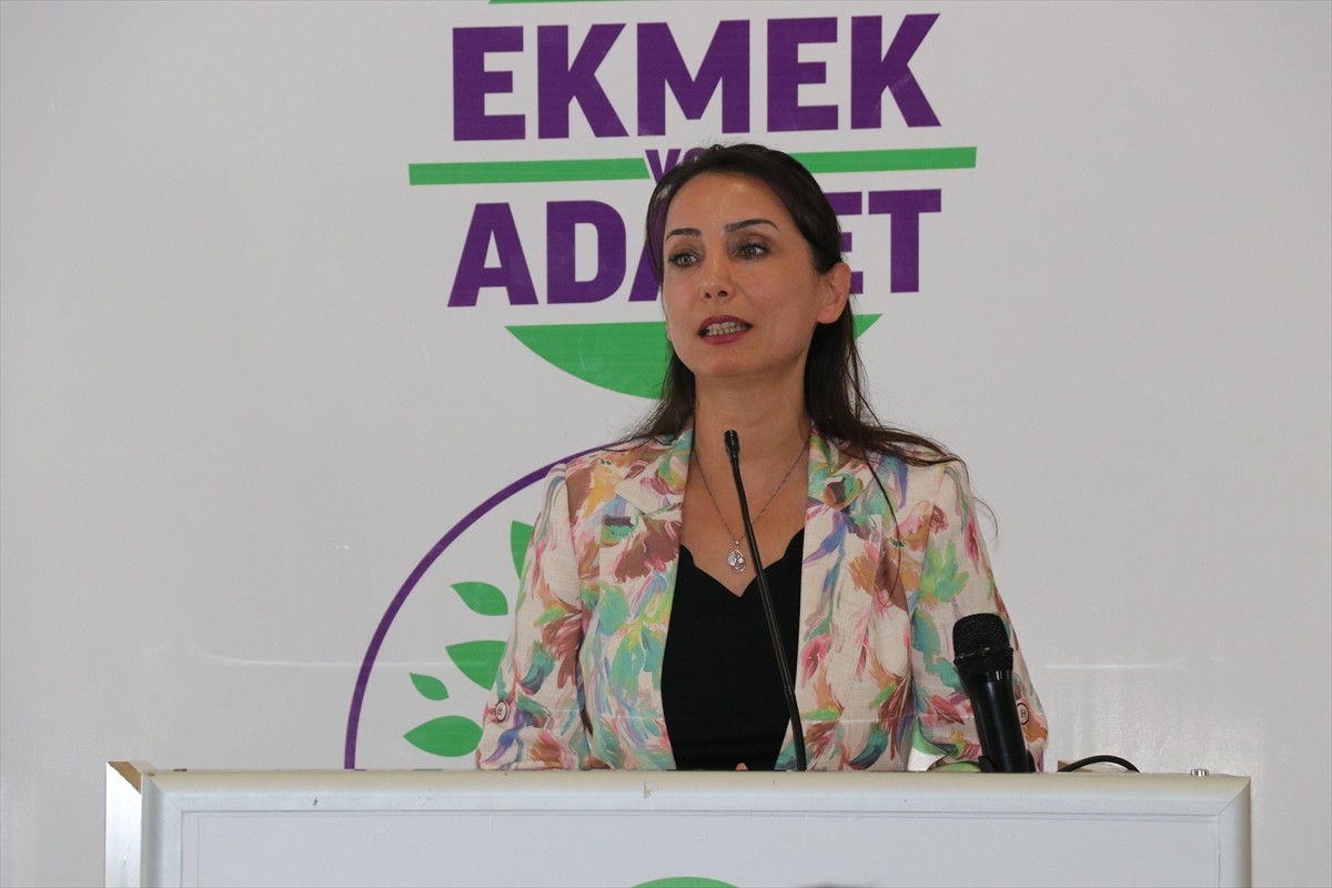 Halkların Eşitlik ve Demokrasi Partisi (DEM Parti) Eş Genel Başkanı Tülay Hatimoğulları...