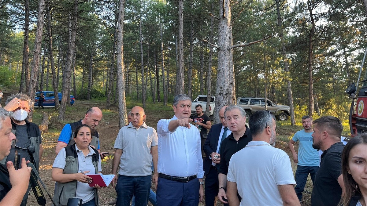 Karabük'te çıkan orman yangınını söndürme çalışmaları havadan ve karadan sürüyor. Yaklaşık 12...