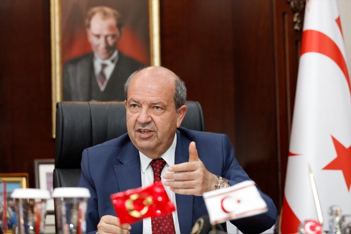 Kuzey Kıbrıs Türk Cumhuriyeti (KKTC) Cumhurbaşkanı Ersin Tatar, İsrail Dışişleri Bakanı Yisrael...