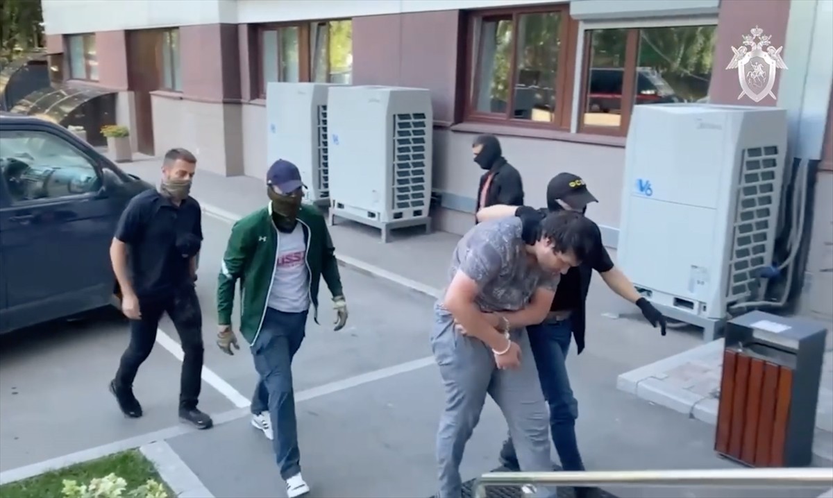 Rusya Federal Güvenlik Servisi (FSB), Moskova'nın kuzeyinde, içinde Rus askeri görevlisinin...