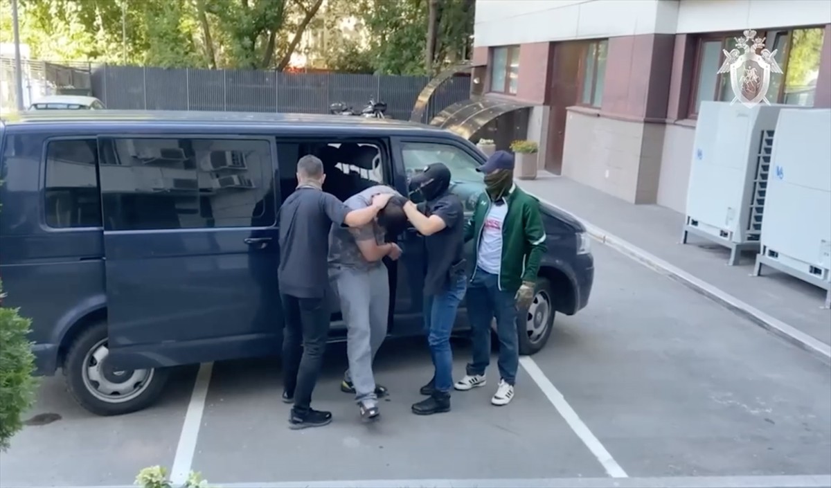 Rusya Federal Güvenlik Servisi (FSB), Moskova'nın kuzeyinde, içinde Rus askeri görevlisinin...