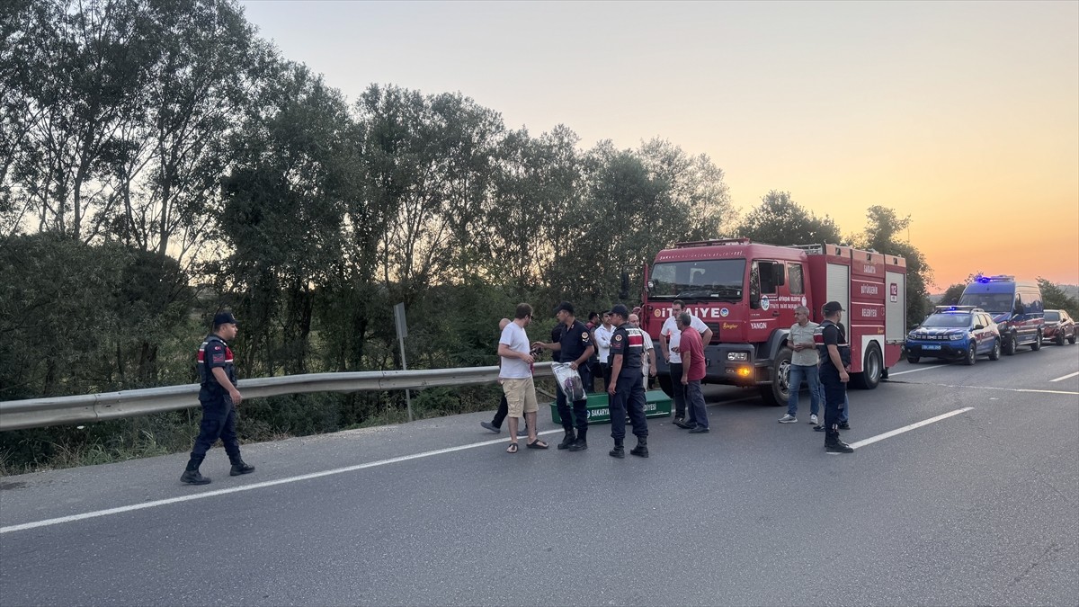 Sakarya'nın Adapazarı ilçesinde yolun kenarından şarampole yuvarlanan kişi hayatını...