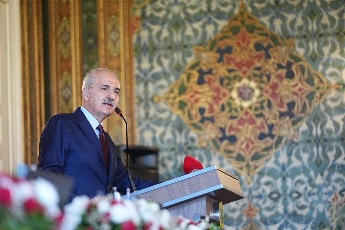 TBMM Başkanı Numan Kurtulmuş, İstanbul Üniversitesi'nde düzenlenen "Kıbrıs Barış Harekatı'nın 50....