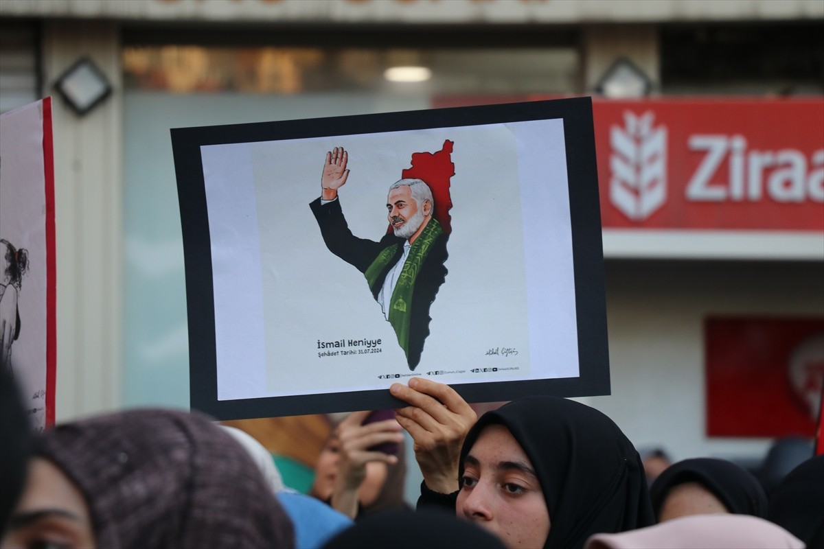 Batman'da Hamas Siyasi Büro Başkanı İsmail Heniyye'nin suikasta uğraması ve İsrail'in Filistin'e...