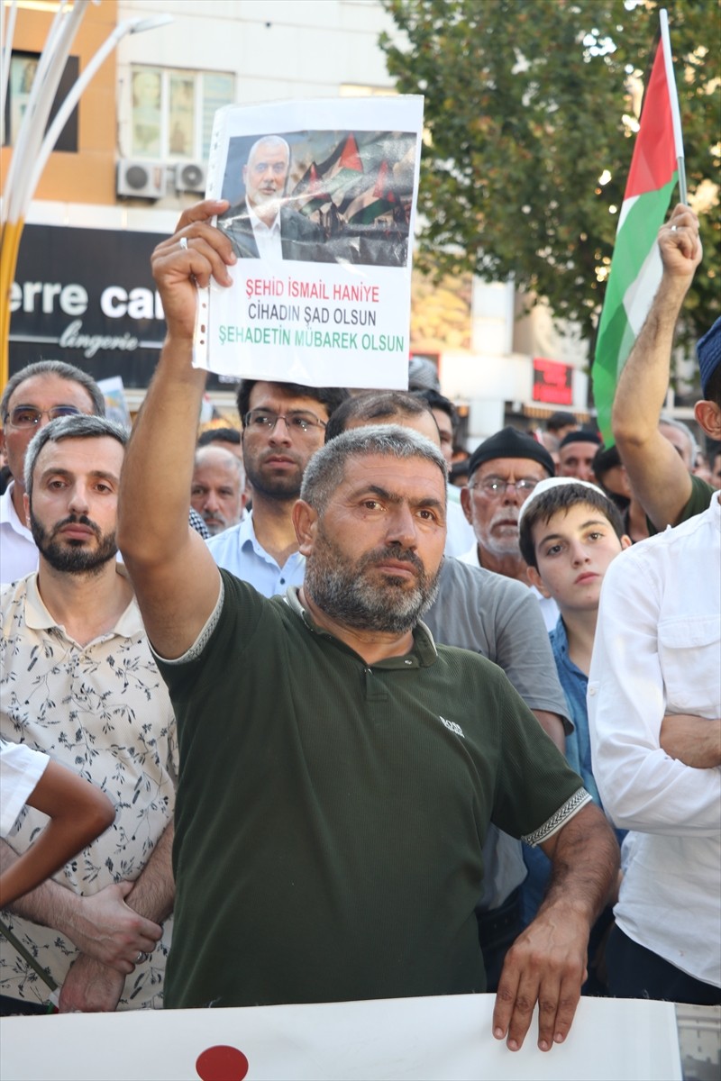 Batman'da Hamas Siyasi Büro Başkanı İsmail Heniyye'nin suikasta uğraması ve İsrail'in Filistin'e...