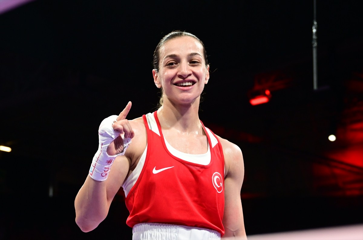 Fransa'nın Villepinte kentindeki North Paris Arena'da düzenlenen Paris 2024 Olimpiyat Oyunları'nda...