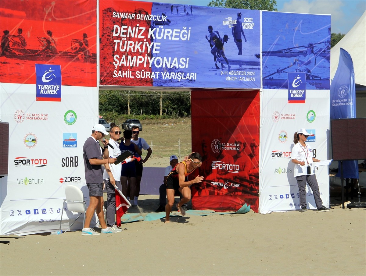 Sanmar Denizcilik Deniz Küreği Türkiye Şampiyonası Sahil Sürat Yarışları, Sinop'ta başladı....