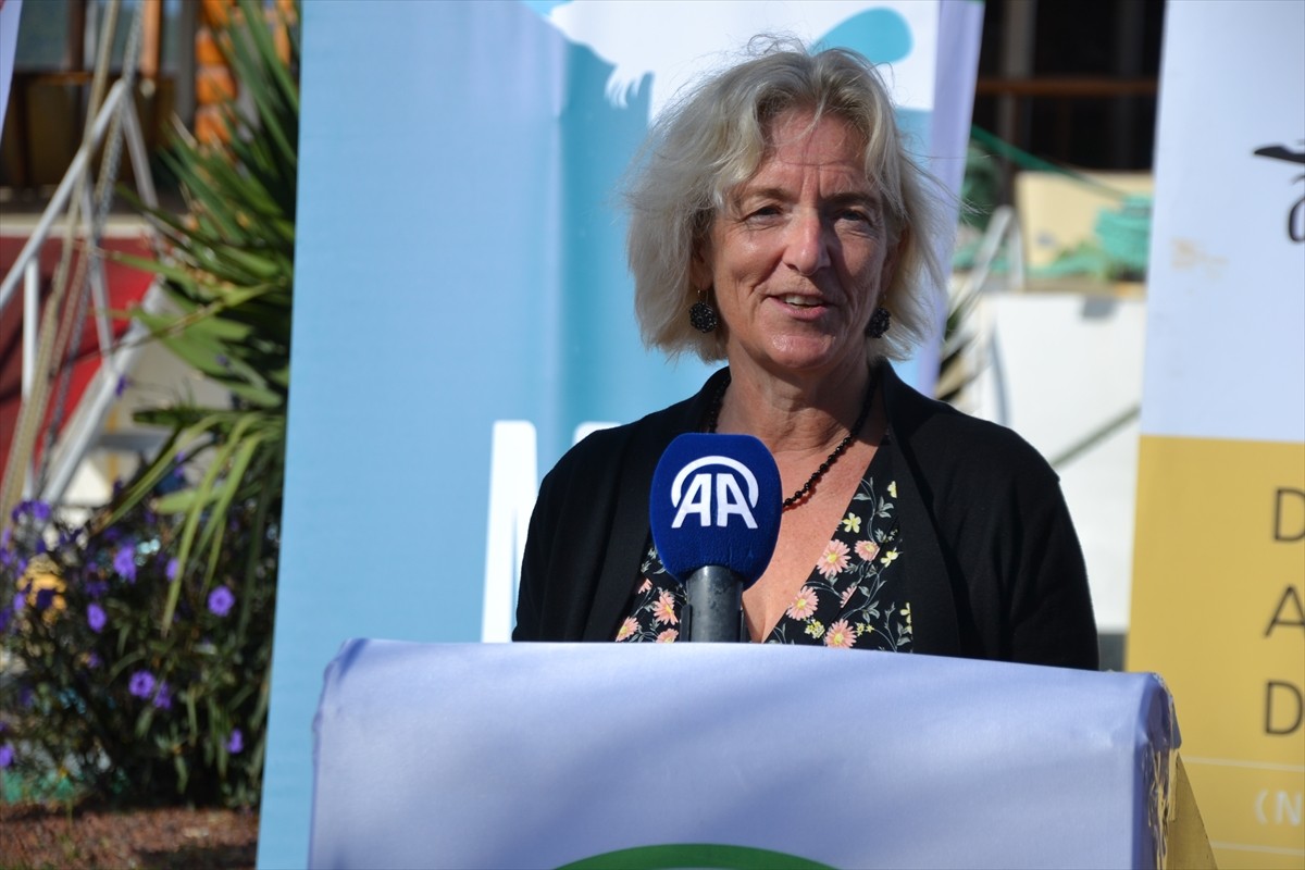 Balıkesir'in Ayvalık ilçesinde yeni yerleştirilen 50 tekne bağlama şamandırasıyla yerel deniz...