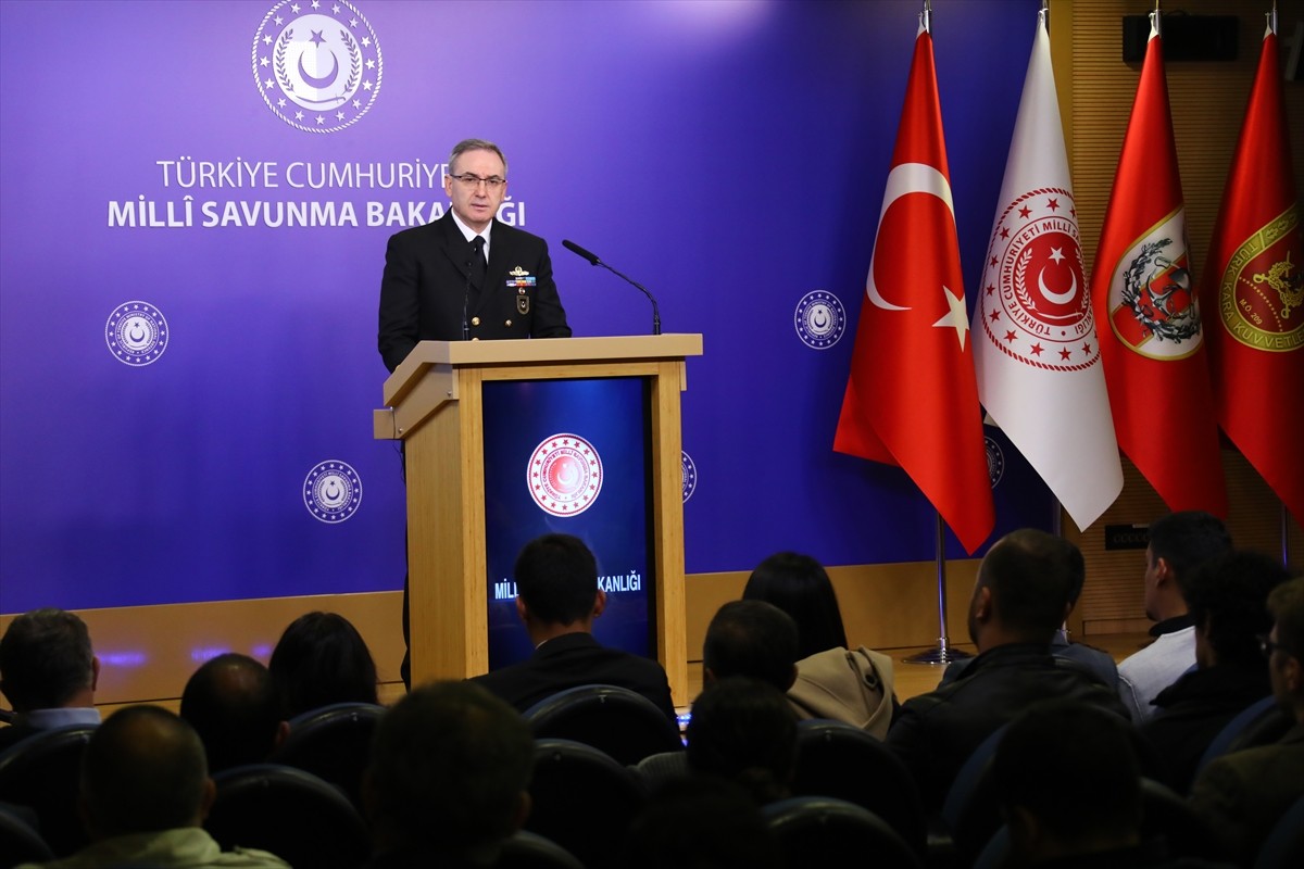 Milli Savunma Bakanlığı (MSB) Basın ve Halkla İlişkiler Müşaviri Tuğamiral Zeki Aktürk, Bakanlıkta...