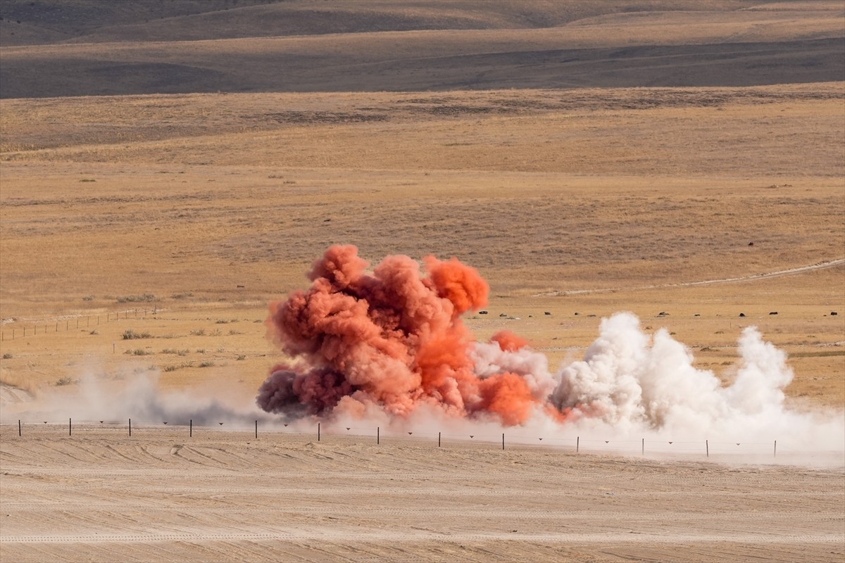 Türk Silahlı Kuvvetlerinin (TSK) ateş gücünün sergilendiği "Ateş Serbest- 2024" faaliyetinde...