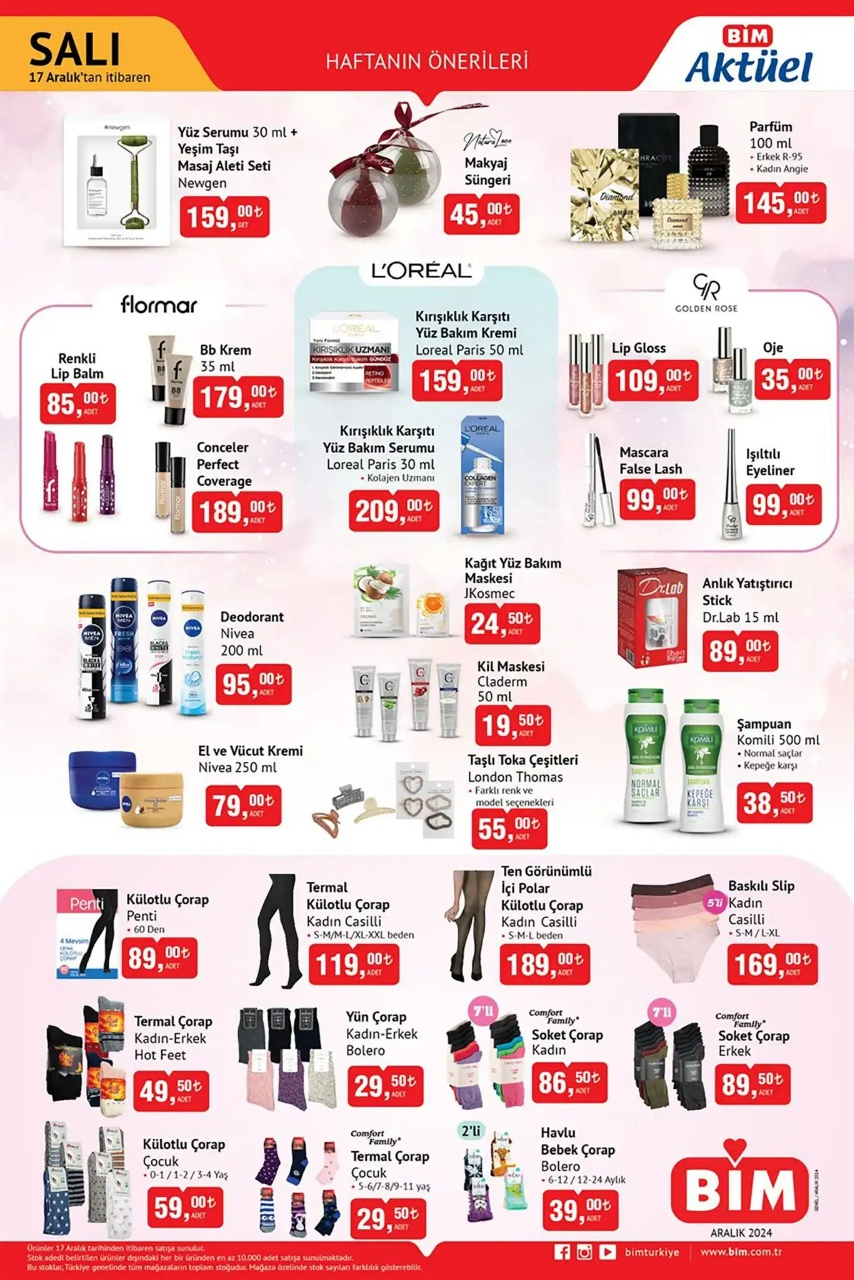 17 Aralık Salı Günü BİM Aktüel Ürünler Kataloğu Yayınlandı! Büyük İndirimler Sizi Bekliyor