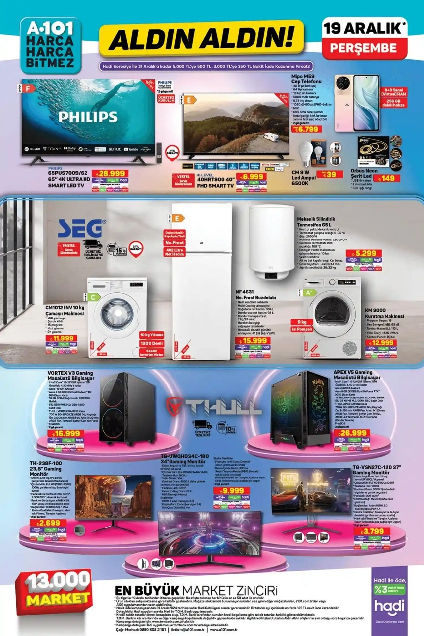A101 19 Aralık 2024 Aktüel Ürünler Kataloğu Yayında! Fırsatlar Kaçmaz