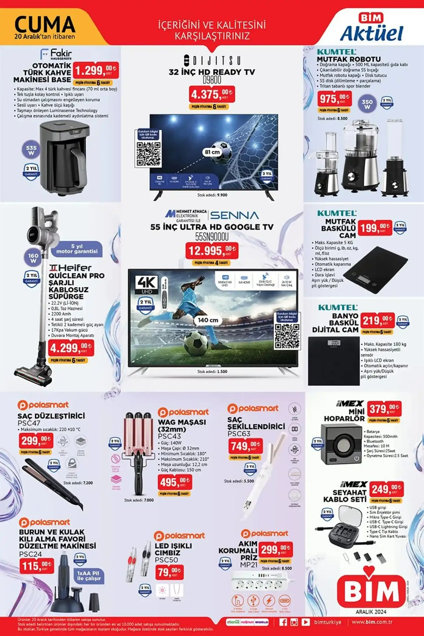 BİM 20 Aralık 2024 Aktüel Ürünler Kataloğu İle Fırsatlar Sizleri Bekliyor! İşte Katalog Detayları