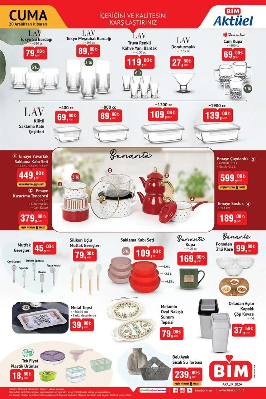 BİM 20 Aralık 2024 Aktüel Ürünler Kataloğu İle Fırsatlar Sizleri Bekliyor! İşte Katalog Detayları