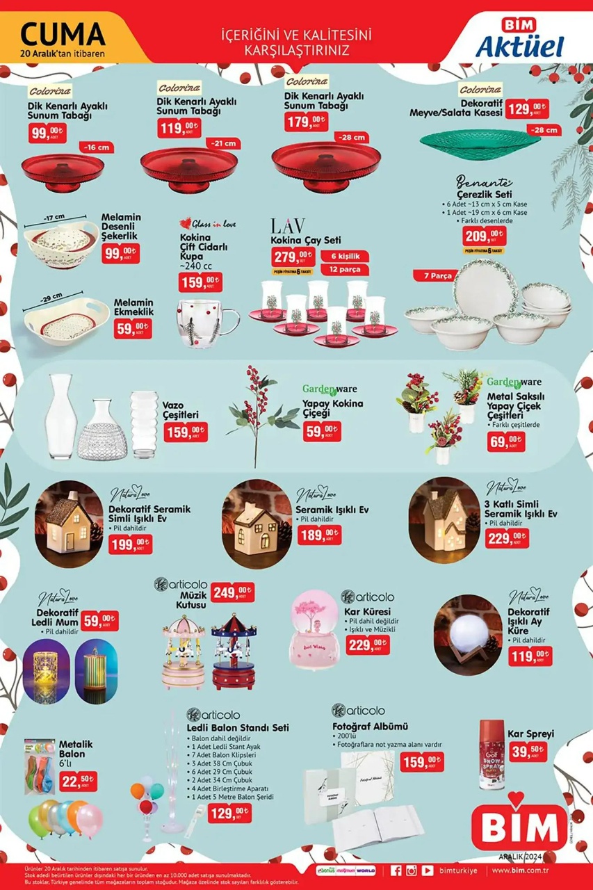 BİM 20 Aralık 2024 Aktüel Ürünler Kataloğu İle Fırsatlar Sizleri Bekliyor! İşte Katalog Detayları