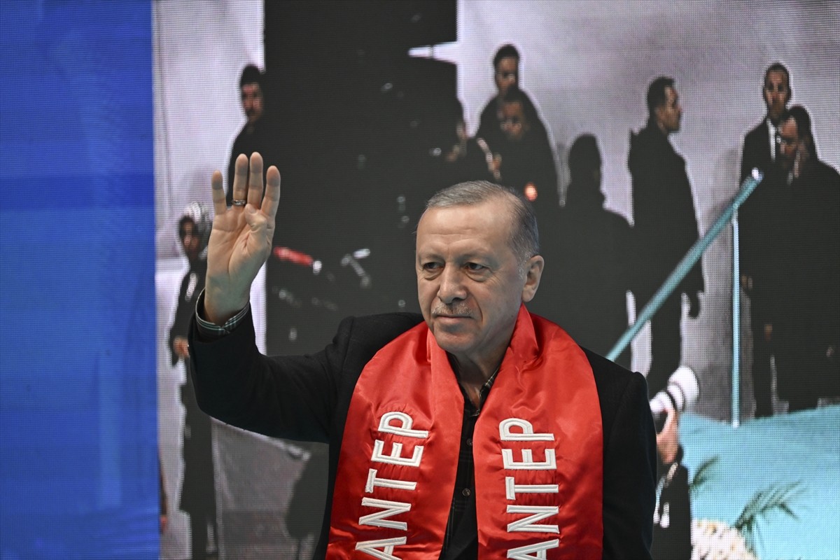 Cumhurbaşkanı ve AK Parti Genel Başkanı Recep Tayyip Erdoğan, Gaziantep’te Şahinbey Kapalı Spor...